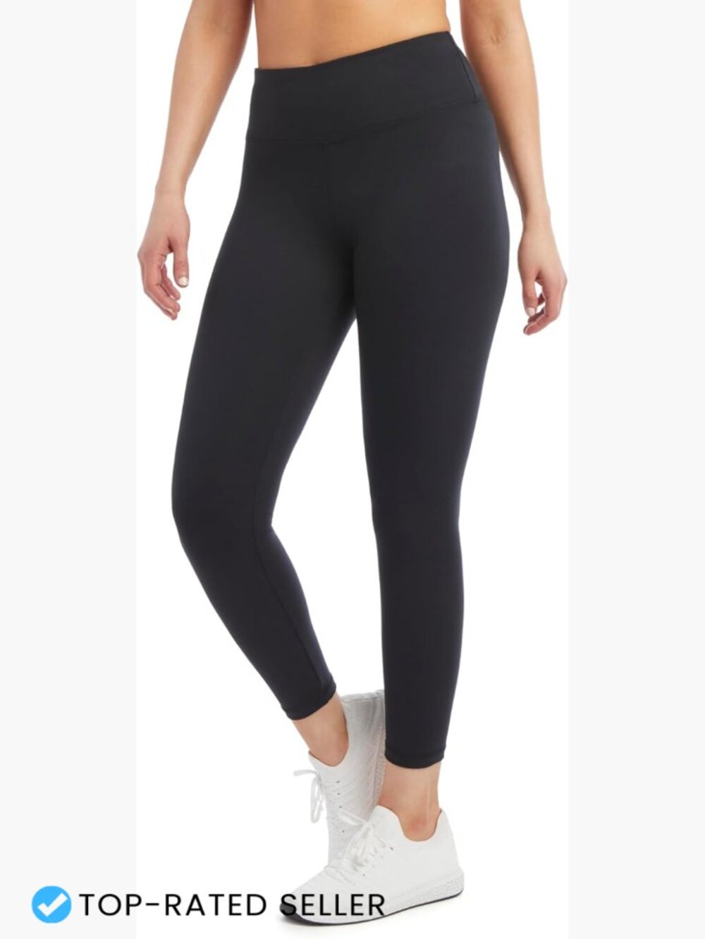 High Waist Interlock Leggings Black Athletic Fitted Skinny Workout Yoga Pants
